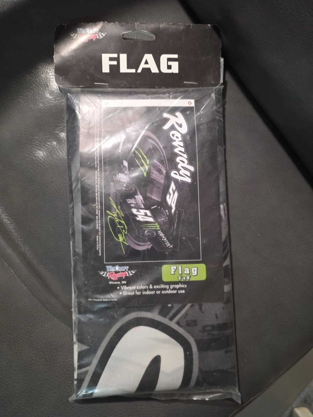NASCAR Kyle Bush Wincraft Racing Flag Full Size New